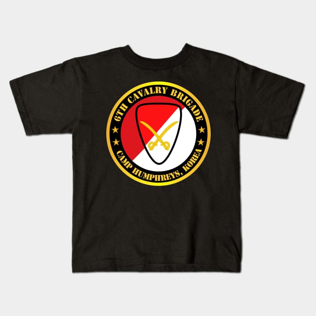 6th Cavalry Brigade Camp Humphreys Korea Kids T-Shirt by twix123844